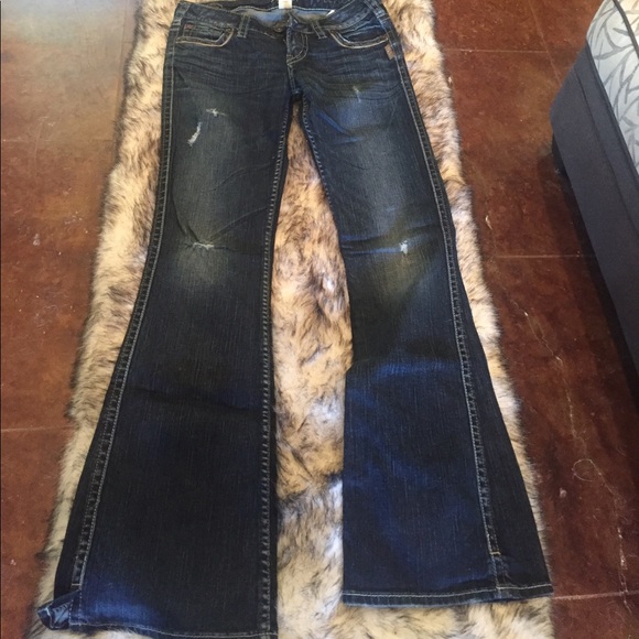 Silver jean with flare - Picture 3 of 3