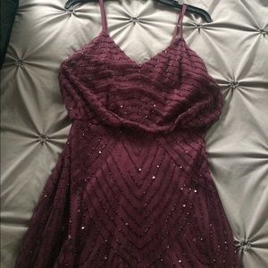 Adrianna Papell Art Deco Beaded Blouson Gown