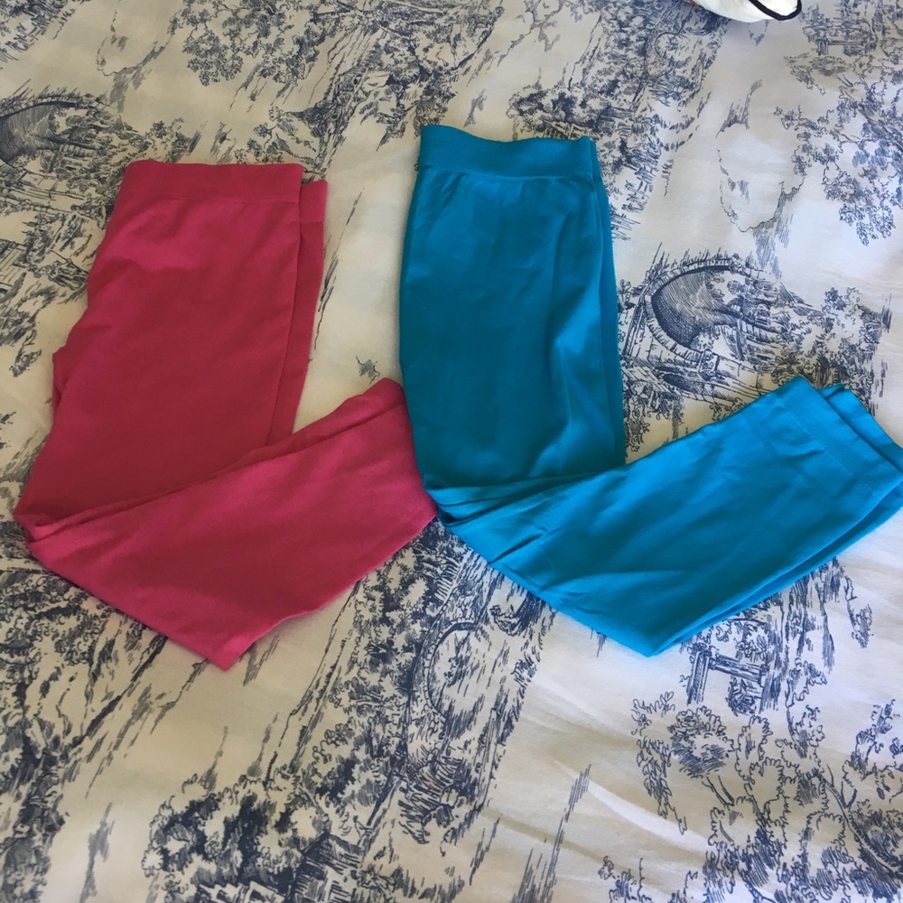 Hot pink and turquoise Leggings bundle!