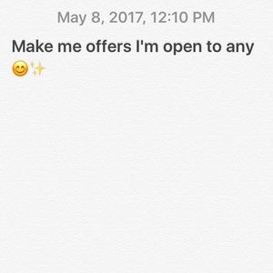 Offers are open ✨ no trading 🚫