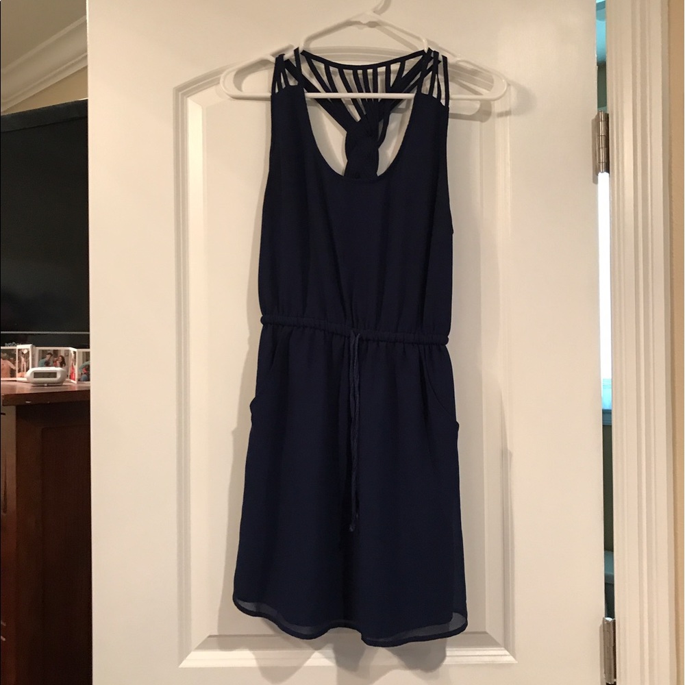 Navy Blue Boutique Dress