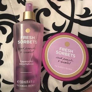 Victoria's Secret iced peach and violet