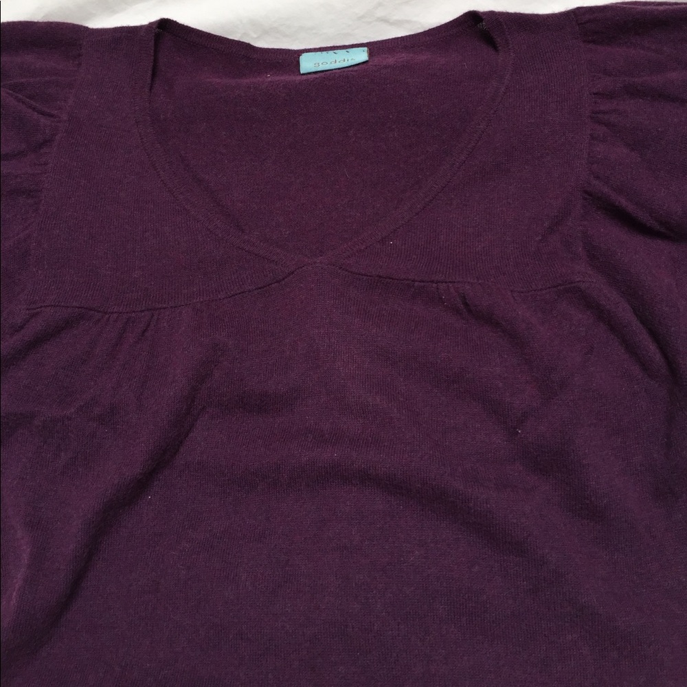 Goddis cotton blend knot top