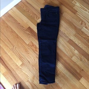 Toothpick crew velour pants