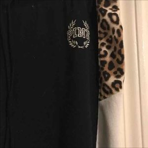 Vs pink rare cheetah sweat pants