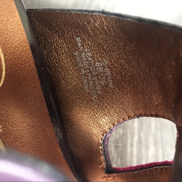 Jessica Simpson pink/purple/orange sling back heel - Picture 5 of 8