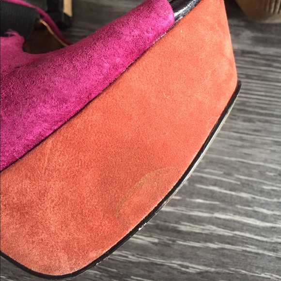 Jessica Simpson pink/purple/orange sling back heel - Picture 8 of 8