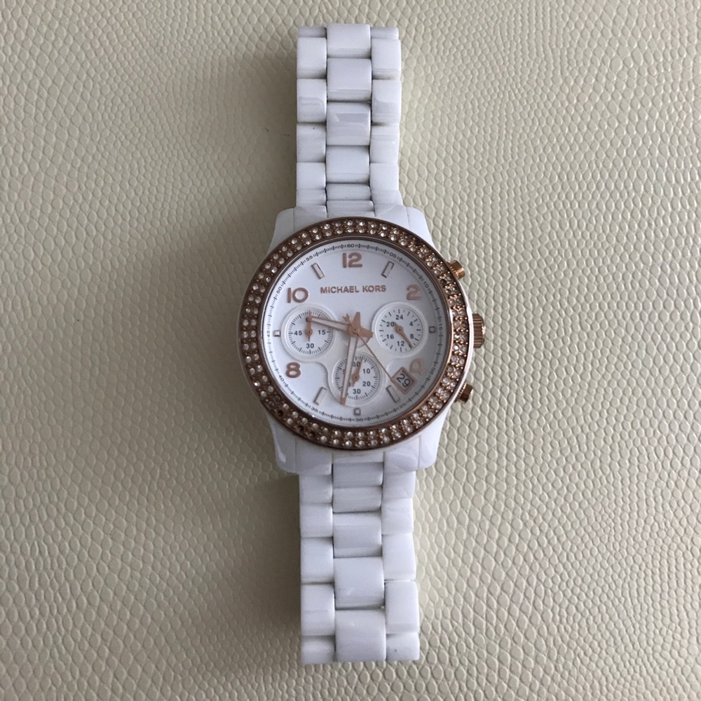 Michael Kors ceramic watch.