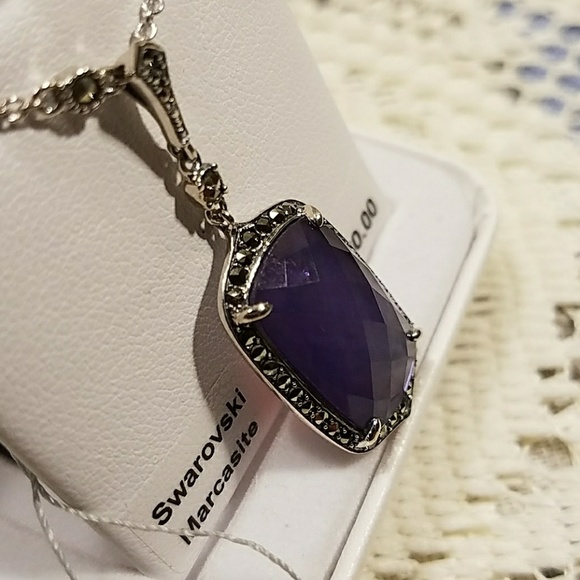 Lavish by TJM Purple Mother Pearl Triplet Pendant - Picture 2 of 4