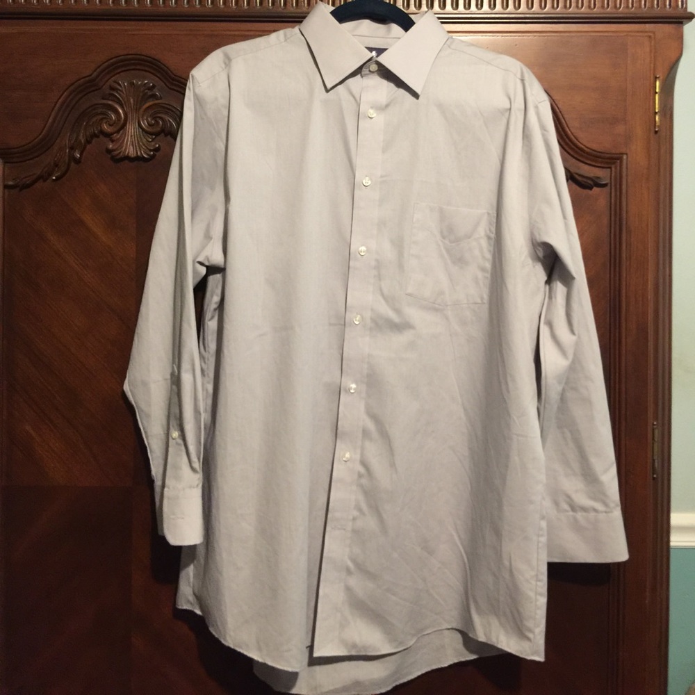 Stafford Men's Dress Shirt Sz Reg Fit, 16 1/2 neck
