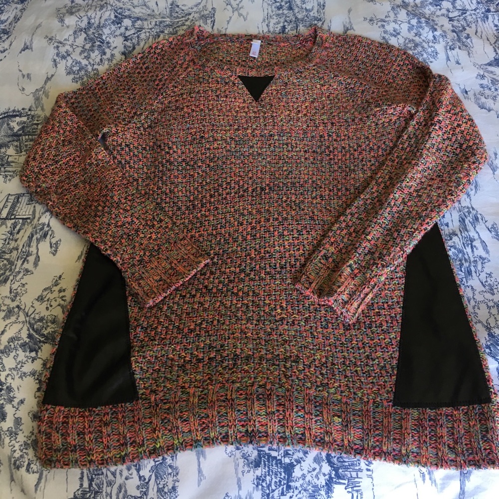 Neon multi colored sweater!