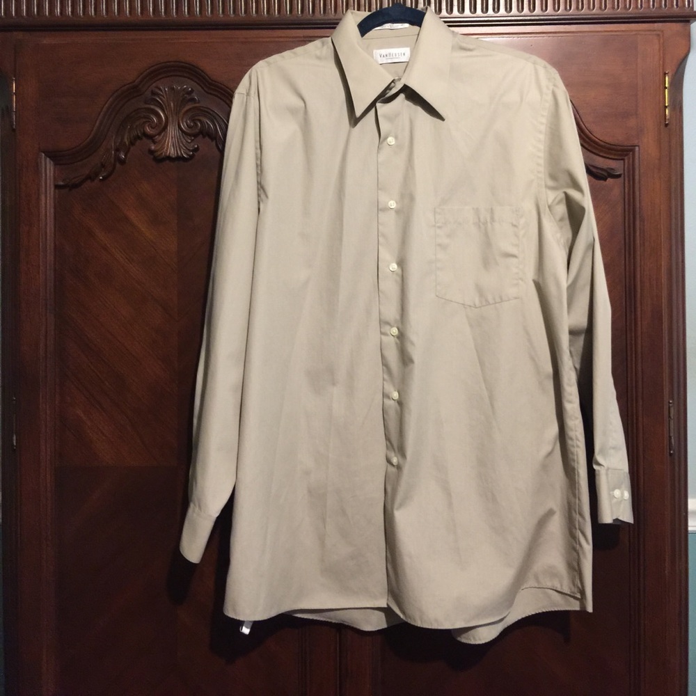 Van Heusen Men's Dress Shirt Sz 16 Neck