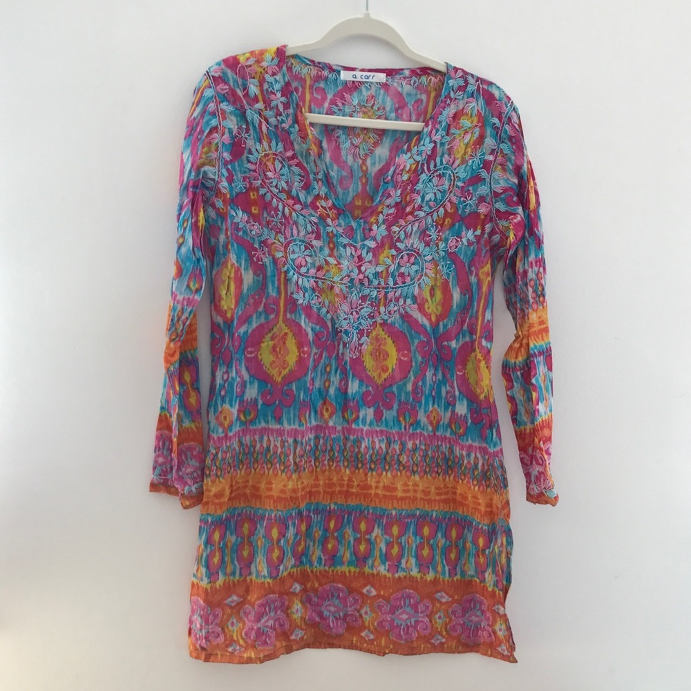 Cute beach dress tie-dye