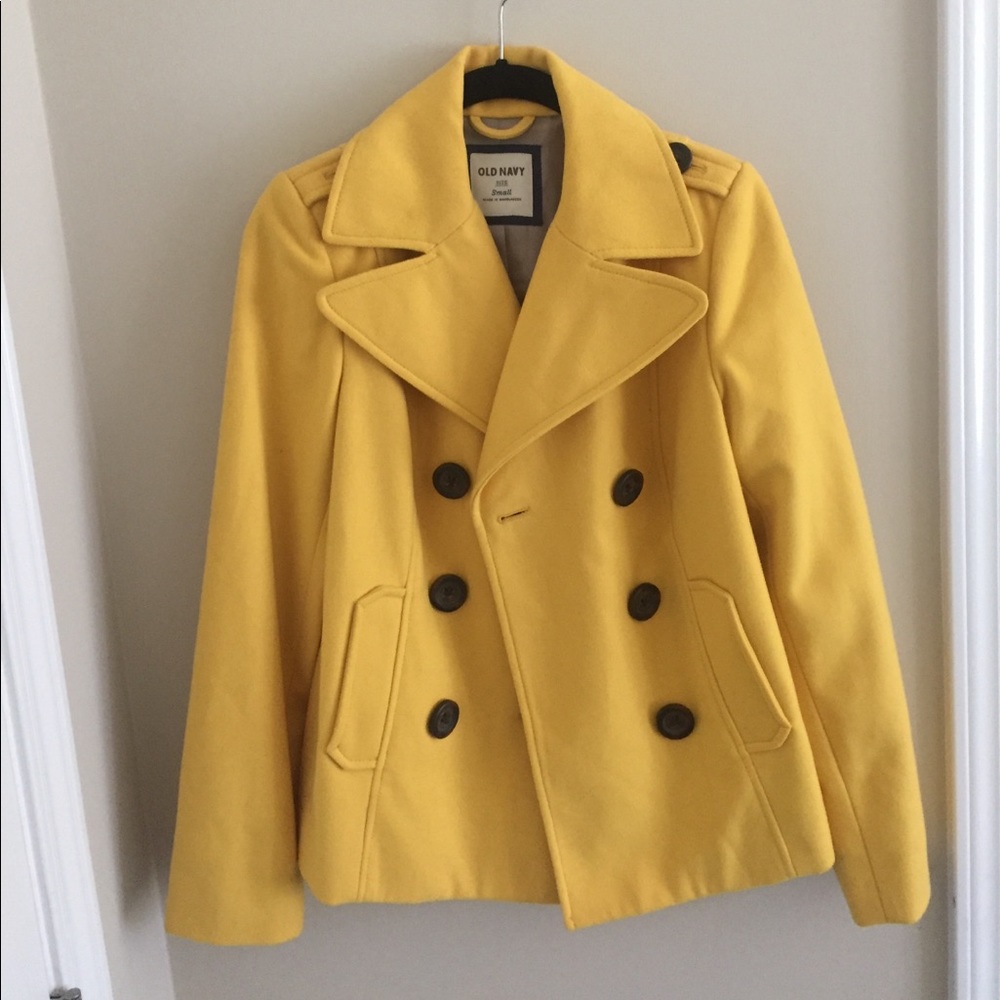Old Navy yellow peacoat