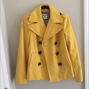 Old Navy yellow peacoat