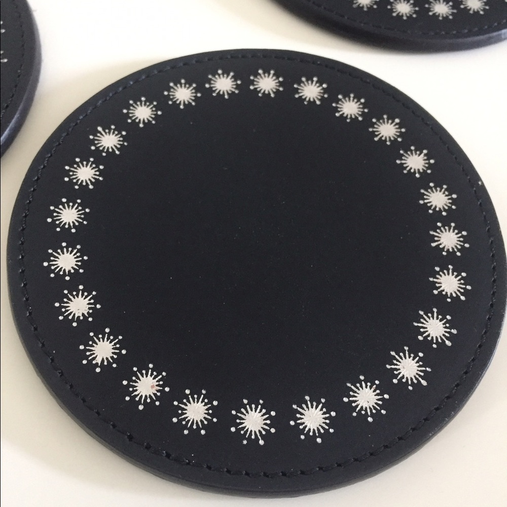 GiGi New York Coasters Black set of 4