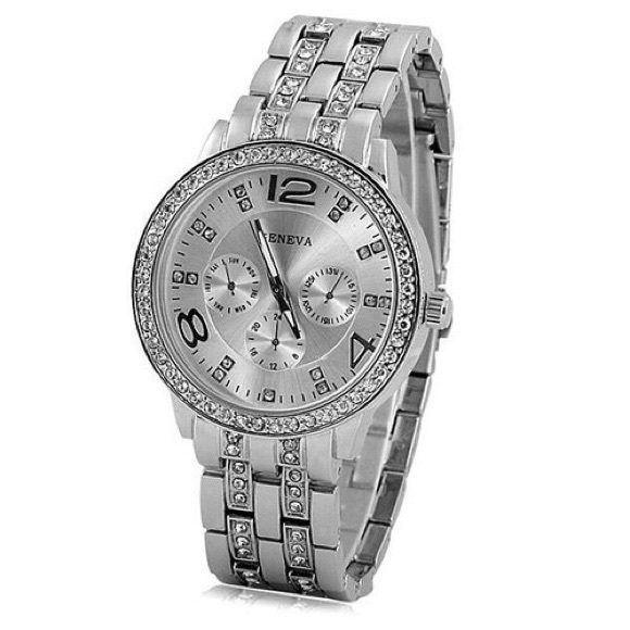 geneva Accessories - Radiant Crystal Watch Bracelet