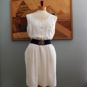 Beige Bar III Sleeveless Dress