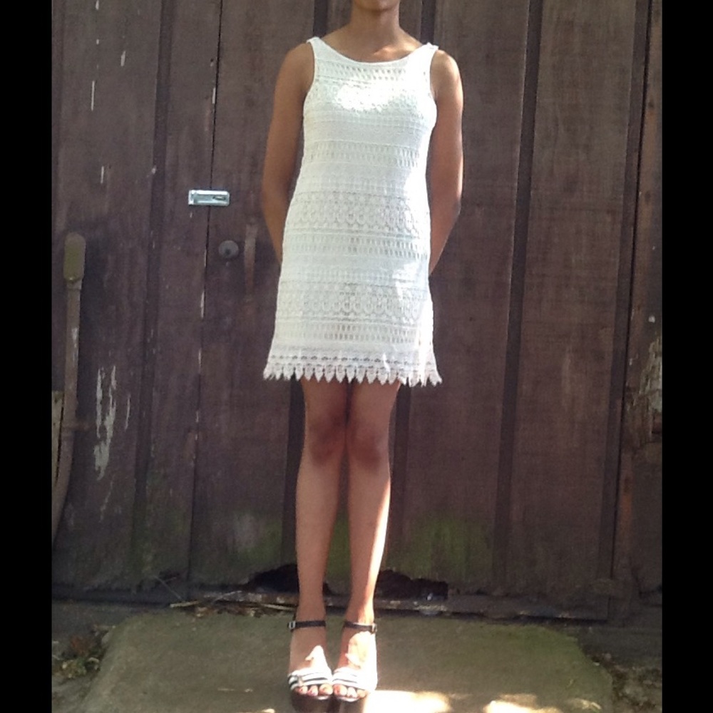 Pull and Bear Lace Off white dress size S