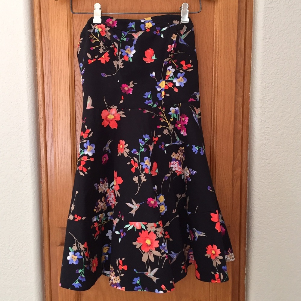 Express Black Hummingbird Dress w/Removable Straps
