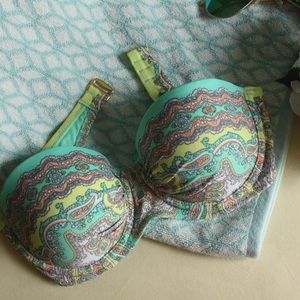 Victoria's Secret Paisley Push Up Swimsuit