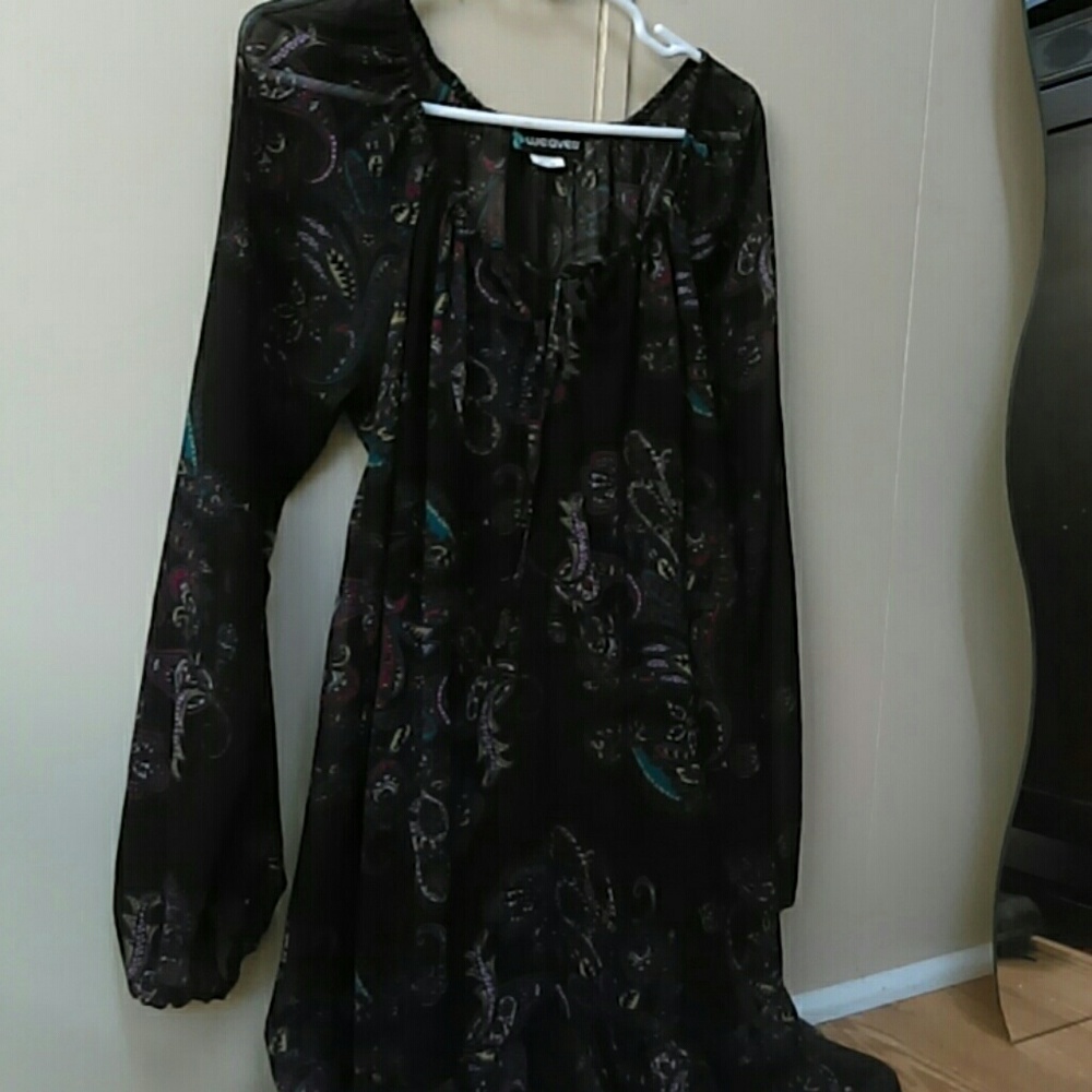 Paisley see through dress