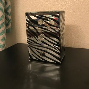 Glass storage container.