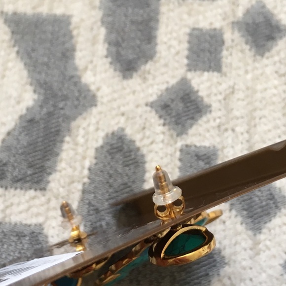 Argento Vivo Turquoise and Gold Earrings - Picture 8 of 8