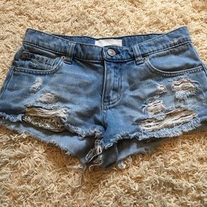 denim shorts