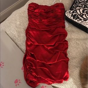 Strapless club dress