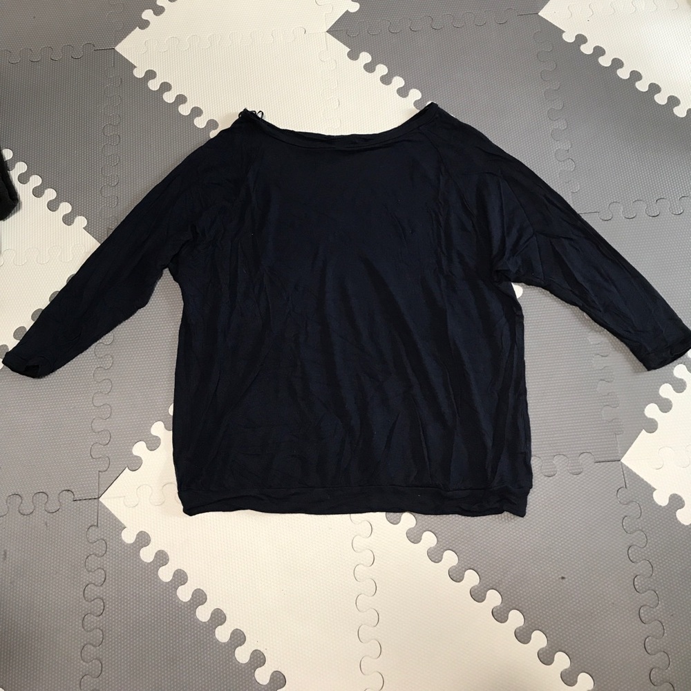 Lightweight Navy Top