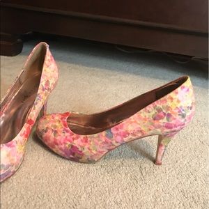 Floral madden girl high heels