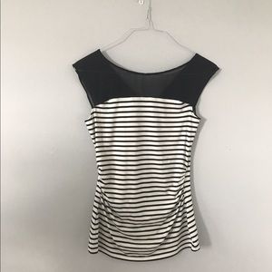 striped white house black market blouse