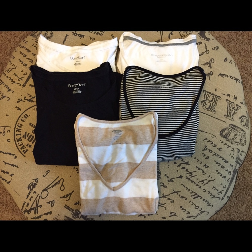 Long Sleeve Fitted Maternity Tops Bundle