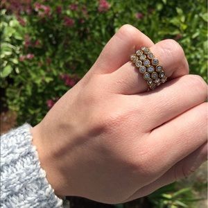 Diamond studded rings