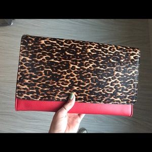 Leather Statement Clutch