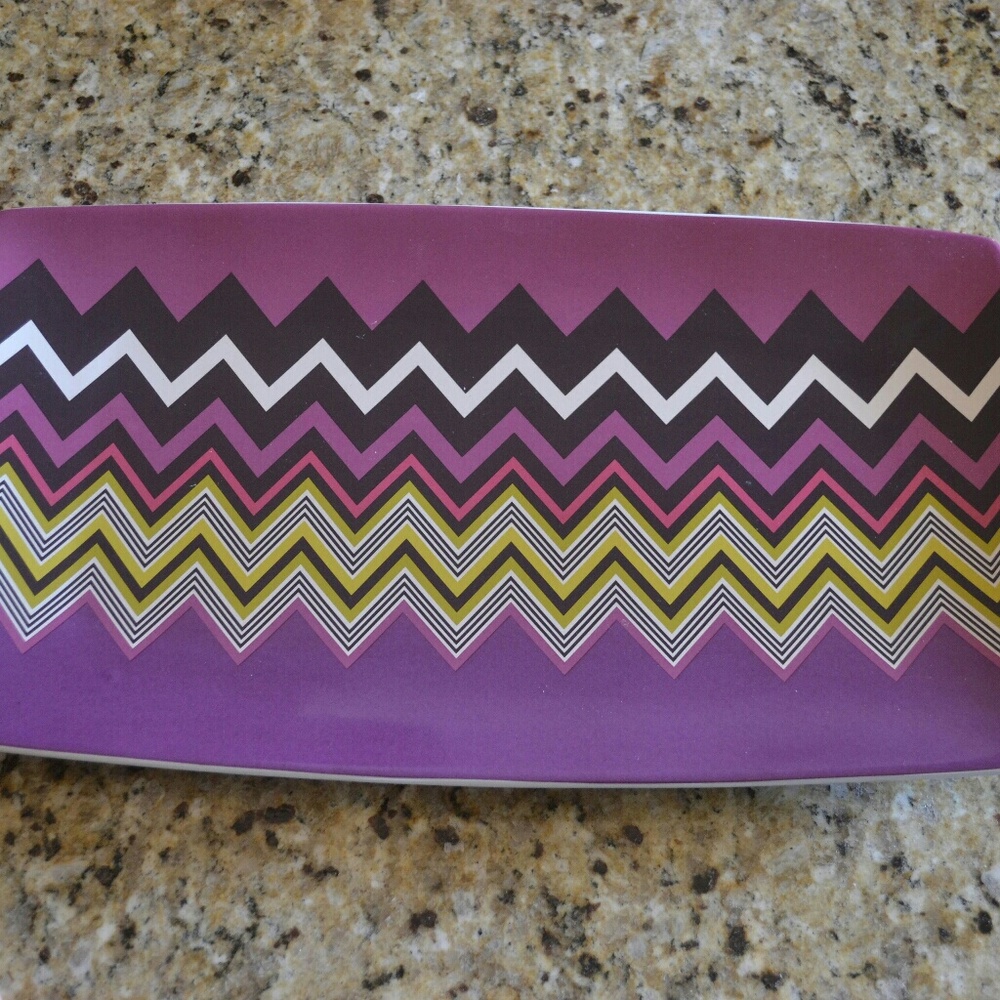 Missoni Zig Zag Platter in violet