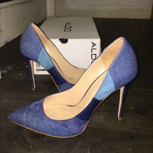 Denim Patchwork Aldo Heels