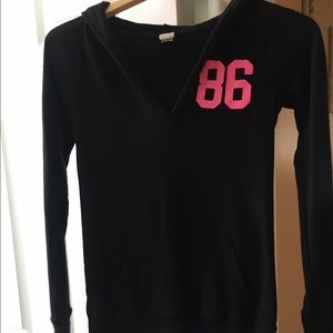 Victoria's Secret Pink Thermal Hooded Shirt