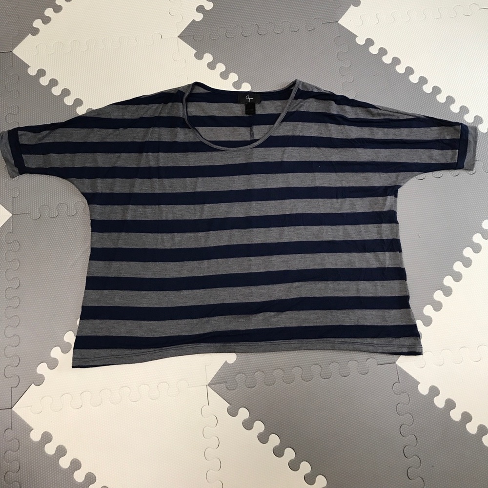Crop striped top