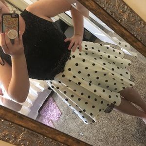 Two piece skirt and cropped top top dress