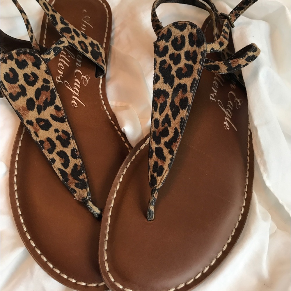 Cheetah print sandals
