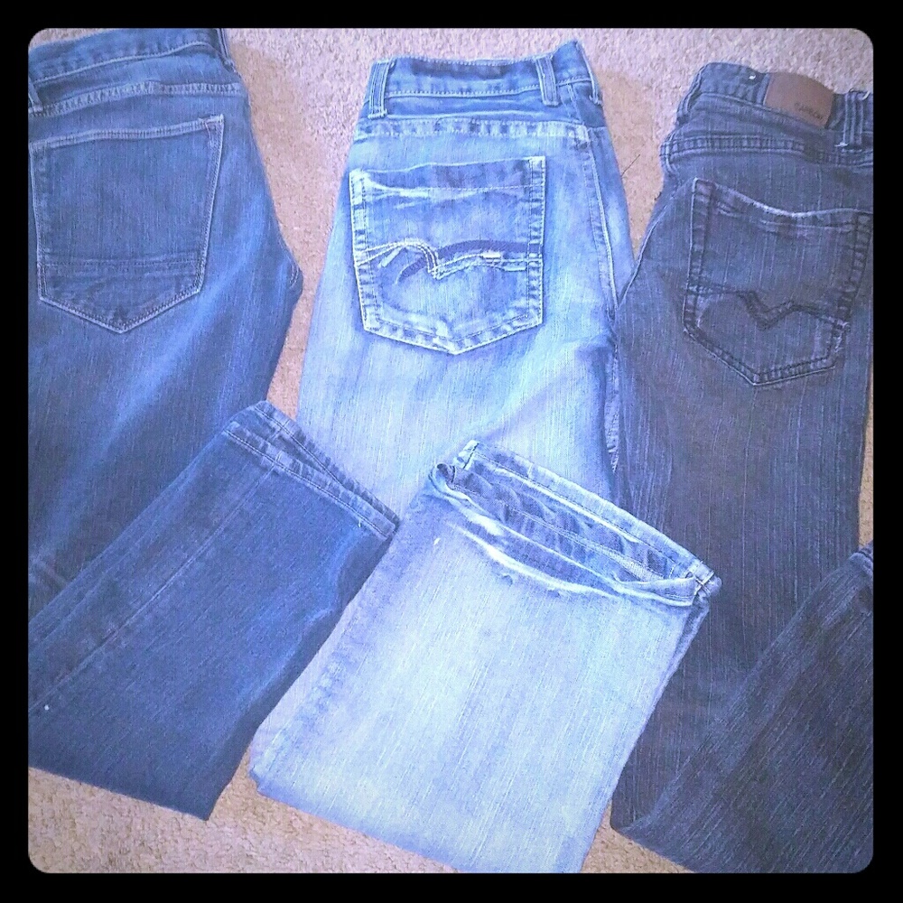 Lot of three mens jeans