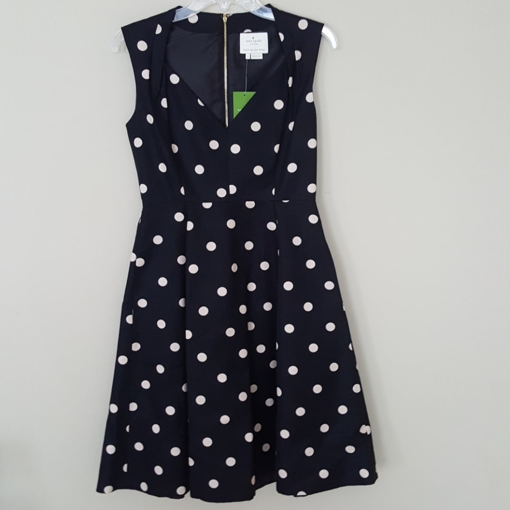 Kate Spade deco dot a line dress