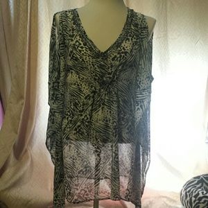 NWT Cold shoulder bathing suit cover up