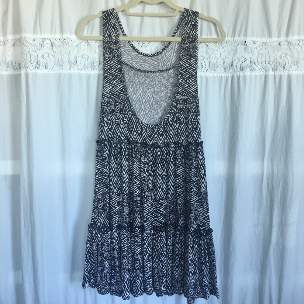 Bohemian, open back, short dress