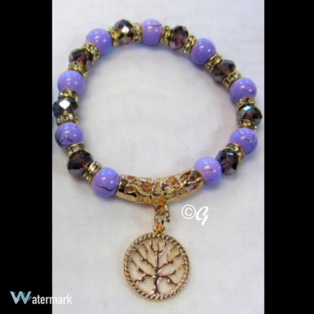 ⭐️Handmade NEW Stretch Tree of Life Bracelet.