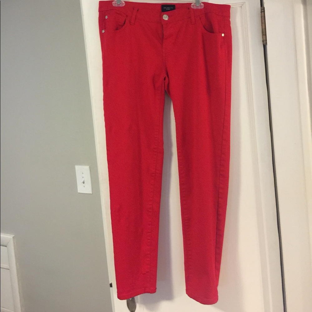 Celebrity Pink - Red Stretch Jeans