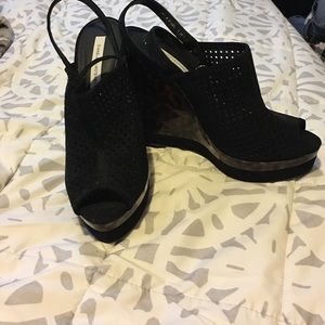 Diane von Furstenberg peep toe wedges