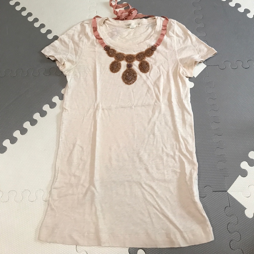 Jcrew embellished t-shirt